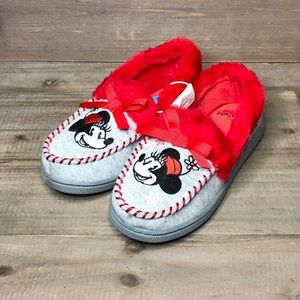 Disney Minnie Mouse Moccasin Slippers
